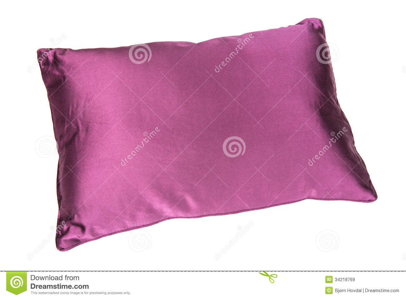 Purple Pillow Isolated On A White Background Mr No Pr No 2 587 4
