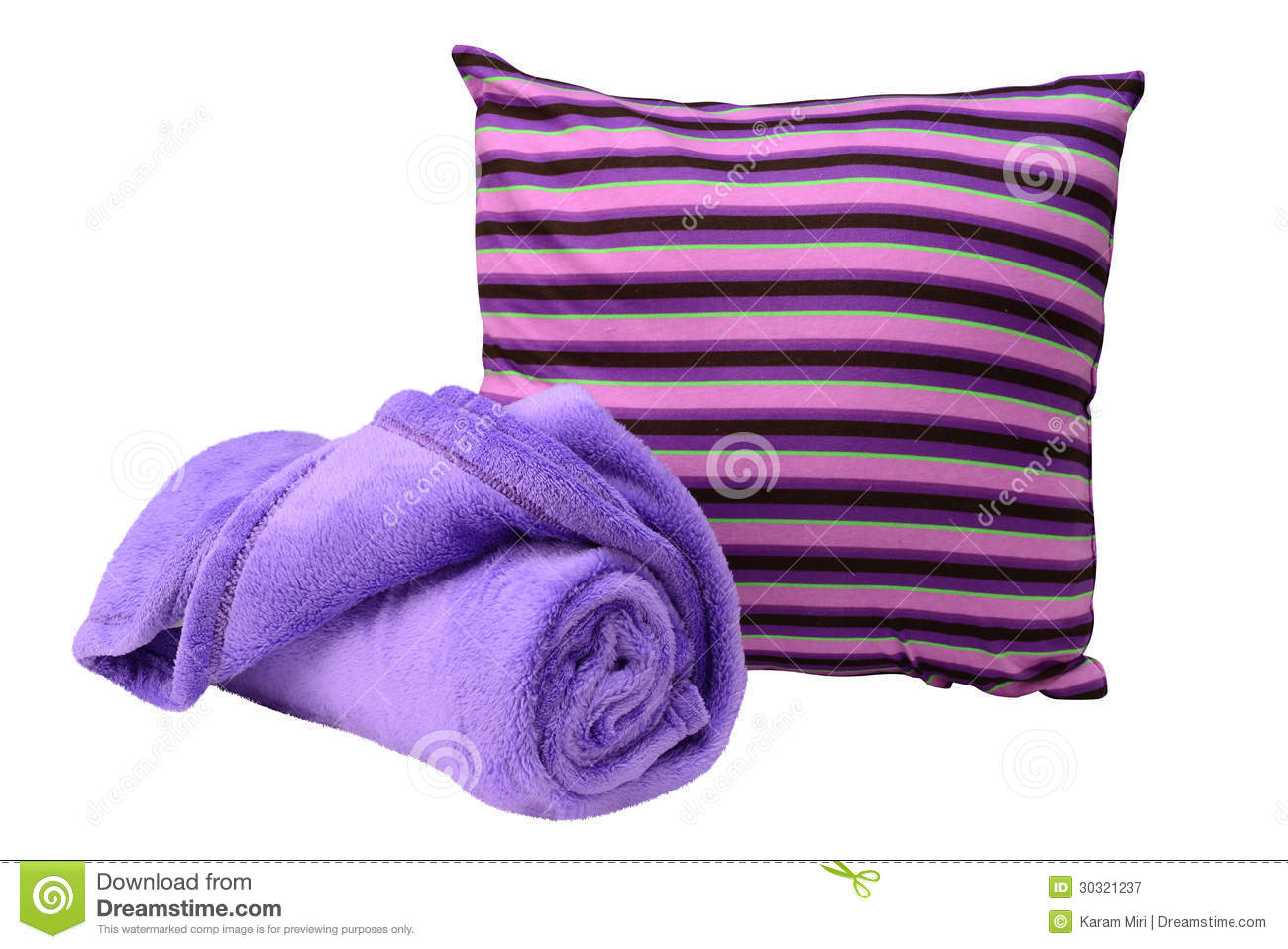 Rolled Up Blanket On Soft Pillow Mr No Pr No 2 166 2