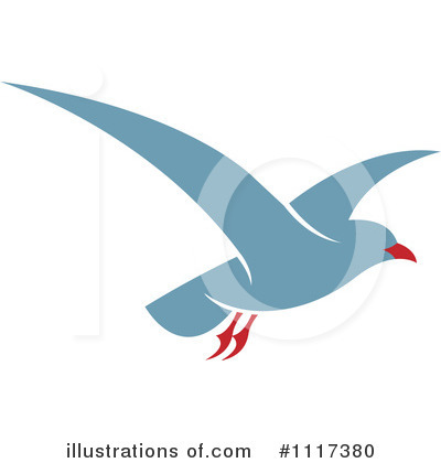 Seagull Clipart  1117380 By Lal Perera   Royalty Free  Rf  Stock