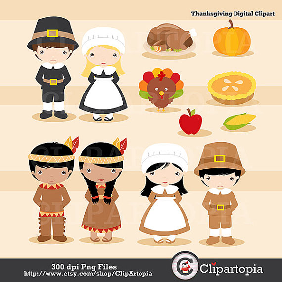 Thanksgiving Pilgrim Digital Clipart   Thanksgiving Clip Art   Pilgrim    