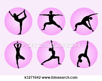 Yoga Poses Clip Art