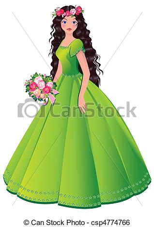 Beautiful Princess Vector Art Illustration Csp4774766   Search Clipart