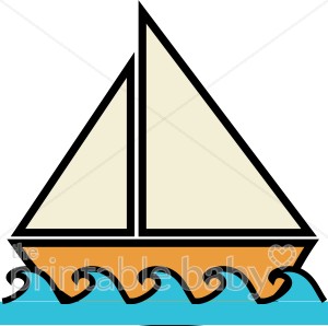 Boat Party Clipart Boat On Water Clipart