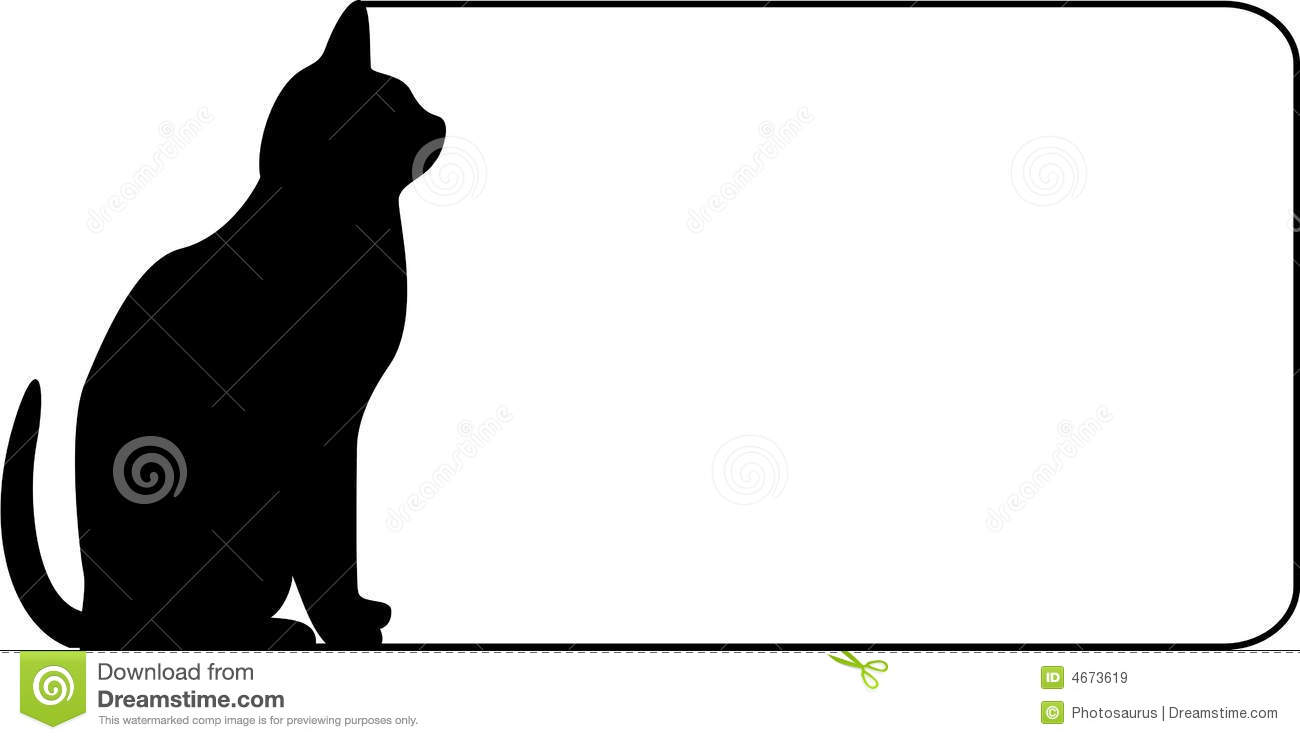 Cat Border Royalty Free Stock Images   Image  4673619