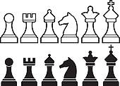 Chess Pieces Clipart Graphic