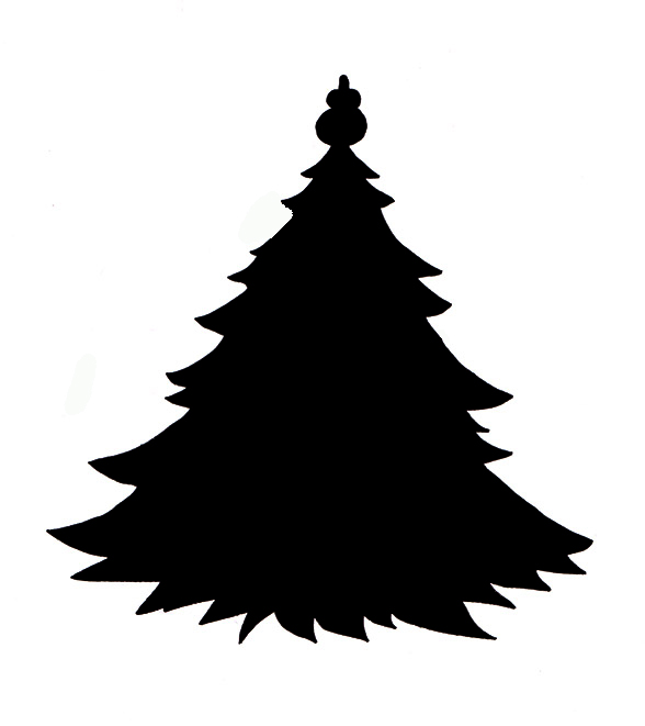 Christmas Tree Silhouette Clip Art   Seivo    