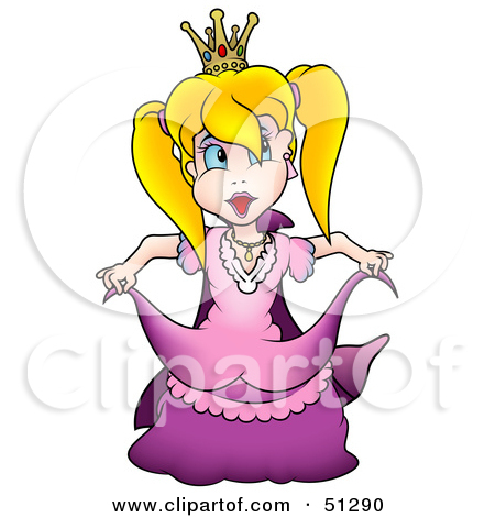 Clipart Illustration Of A Pretty Princess   Version 8 By Dero  51290