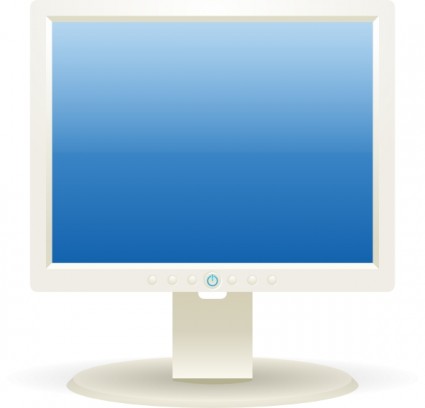 Computer Lcd Monitor Clip Art Free Vector In Open Office Drawing Svg