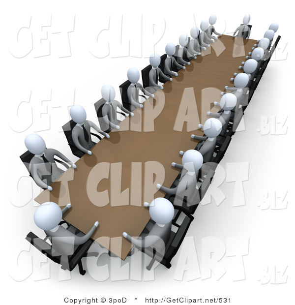 Conference Table In An Office Clipart Illustration Imag On Pinterest