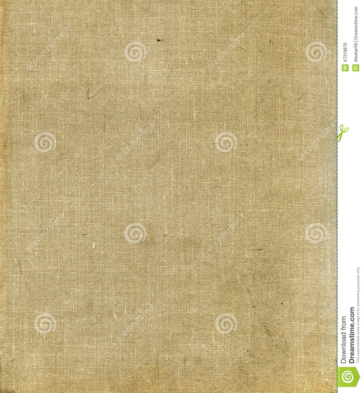 Dirty Stained Linen Striped Textured Sacking Burlap Background 