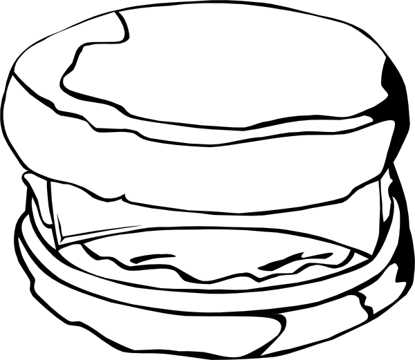 Egg And Cheese Biscuit Clip Art At Clker Com   Vector Clip Art