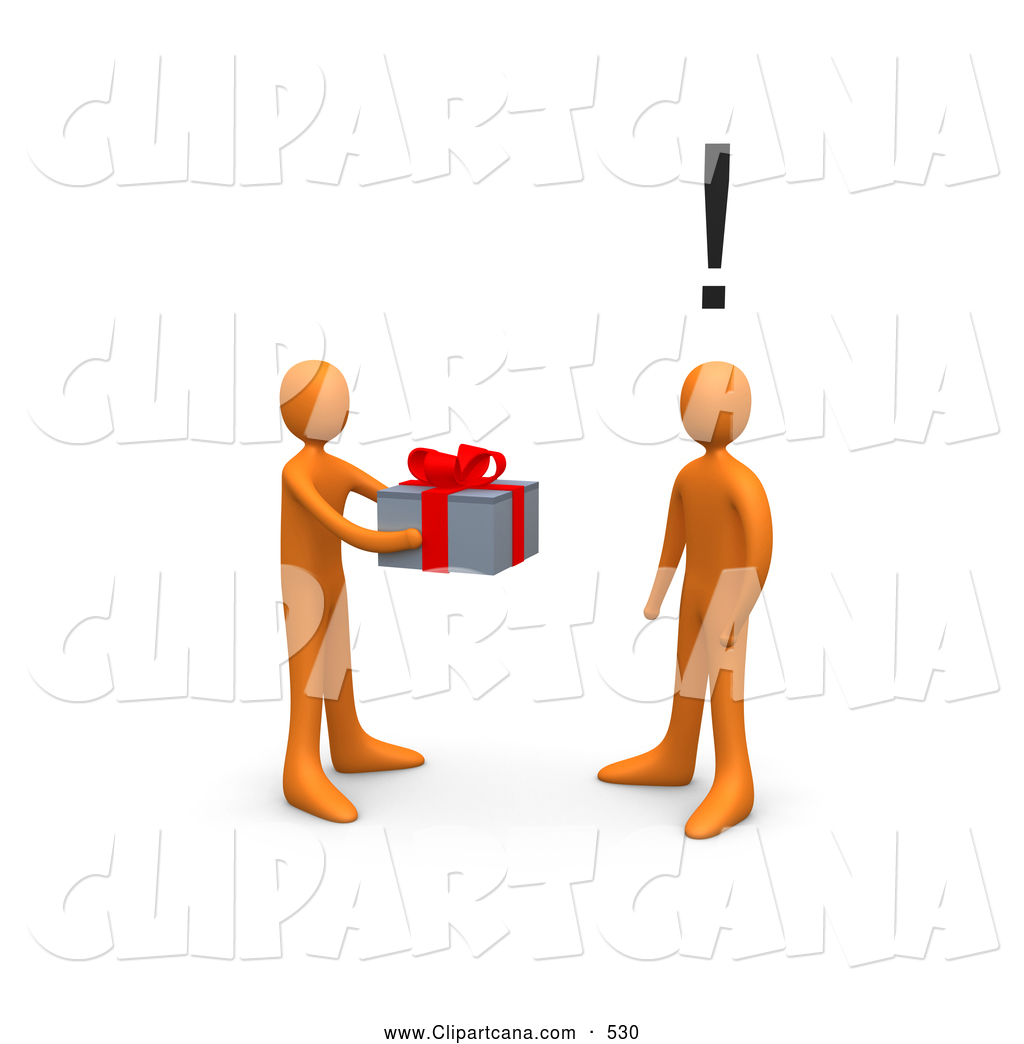     Orange Person Handing A Present To A Surprised Person By 3pod 530 Jpg
