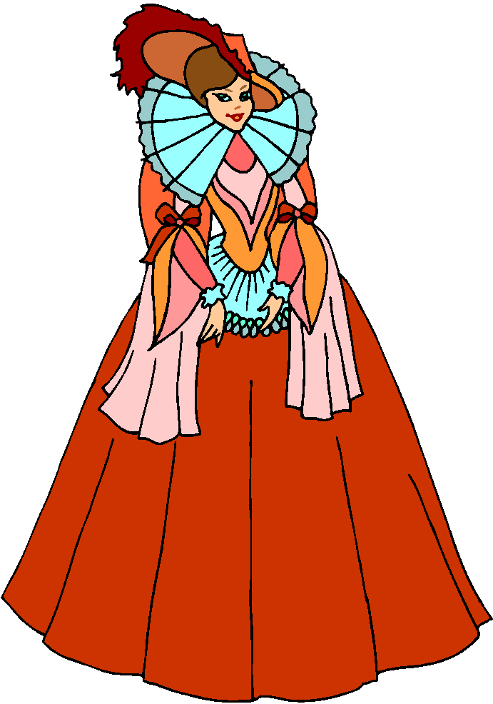 Pretty Queen Wear Red Dress Free Clipart   Free Microsoft Clipart