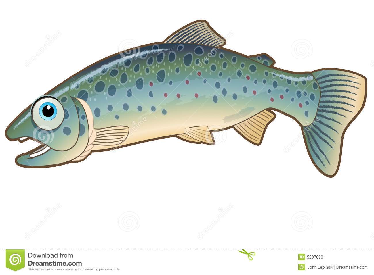Rainbow Trout Clipart Jumping Trout Character