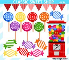 Shops Clipart Classic Sweets Candyland Clips Candies Shops Shops