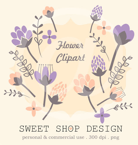 Sweet Shop Design  10 Flower Clip Art Wedding Clip Art Royalty Free