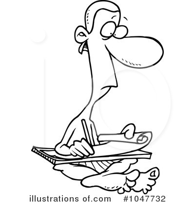 Writing Clipart  1047732   Illustration By Ron Leishman
