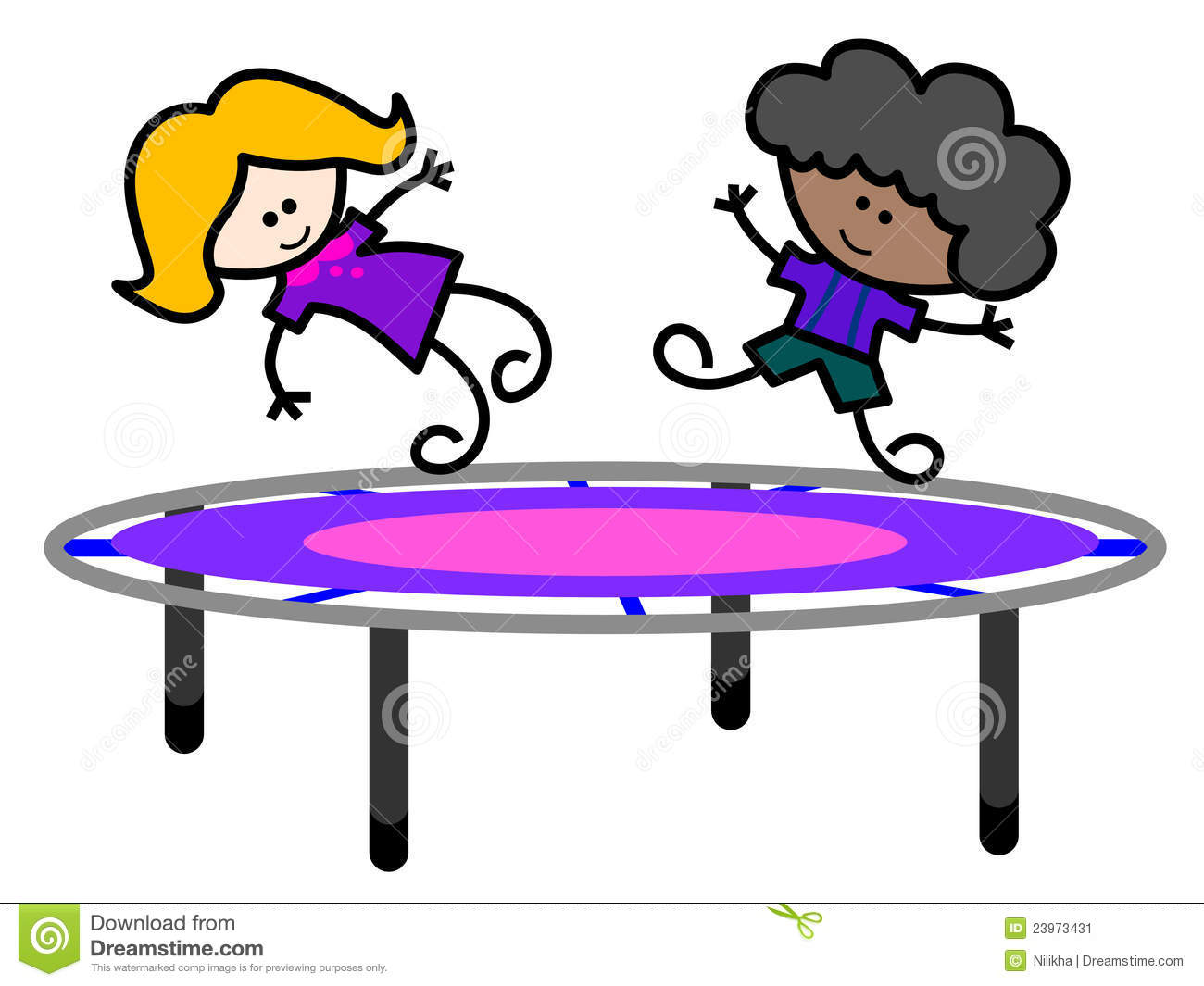      19  Gallery Images For Kids Jumping On Trampoline Clipart