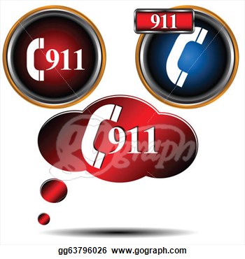911 Emergency Set Clipart