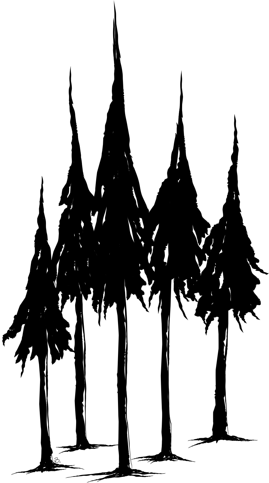 Beccy S Place  Pine Trees Freebie