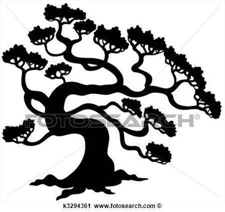Clipart   Pine Tree Silhouette  Fotosearch   Search Clip Art