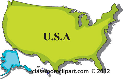 Clipart United States Map Classroom