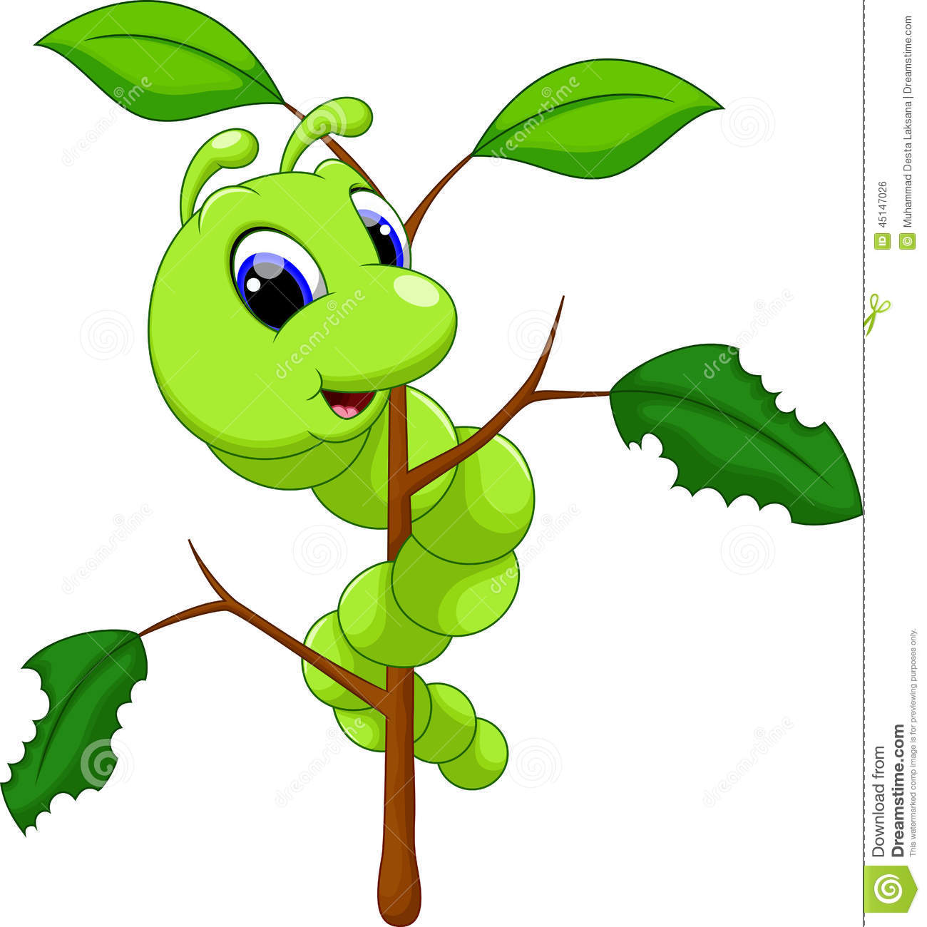 Cute Caterpillar Cartoon Stock Illustration   Image  45147026