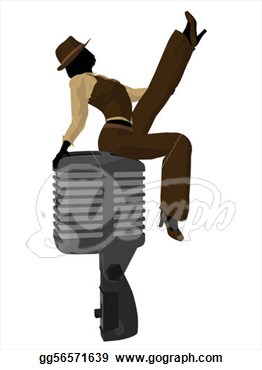 Female Jazz Musician Illustration  Stock Clipart Gg56571639