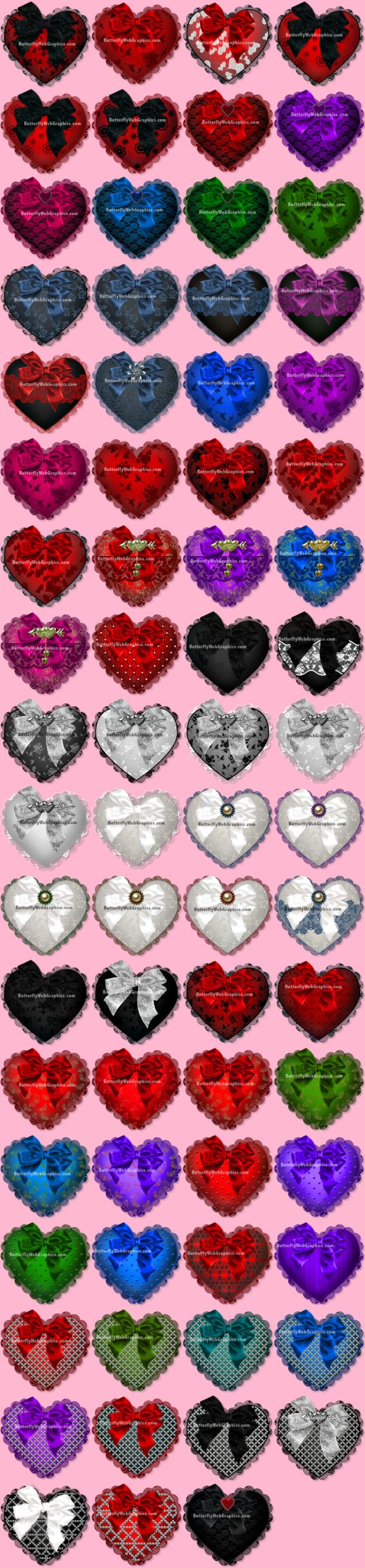 Hearts Psp Tubes Heart Clipart Heart Valentines Fancy Lace Hearts