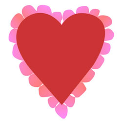 Lacey Border Valentine Heart Graphic