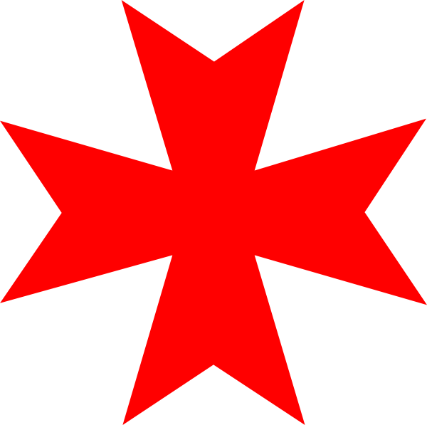 Maltese Cross Outline Clipart