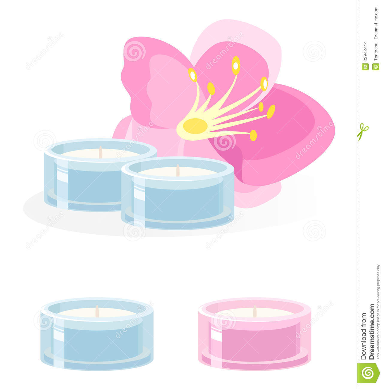 Spa Clipart Black And White Spa Aroma Candle On White