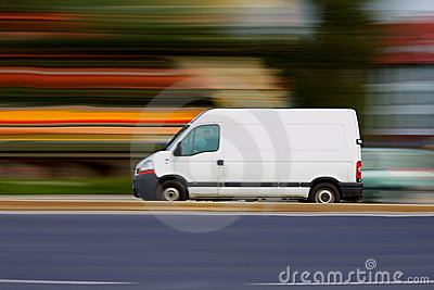 Speedy White Van Royalty Free Stock Image   Image  16748856