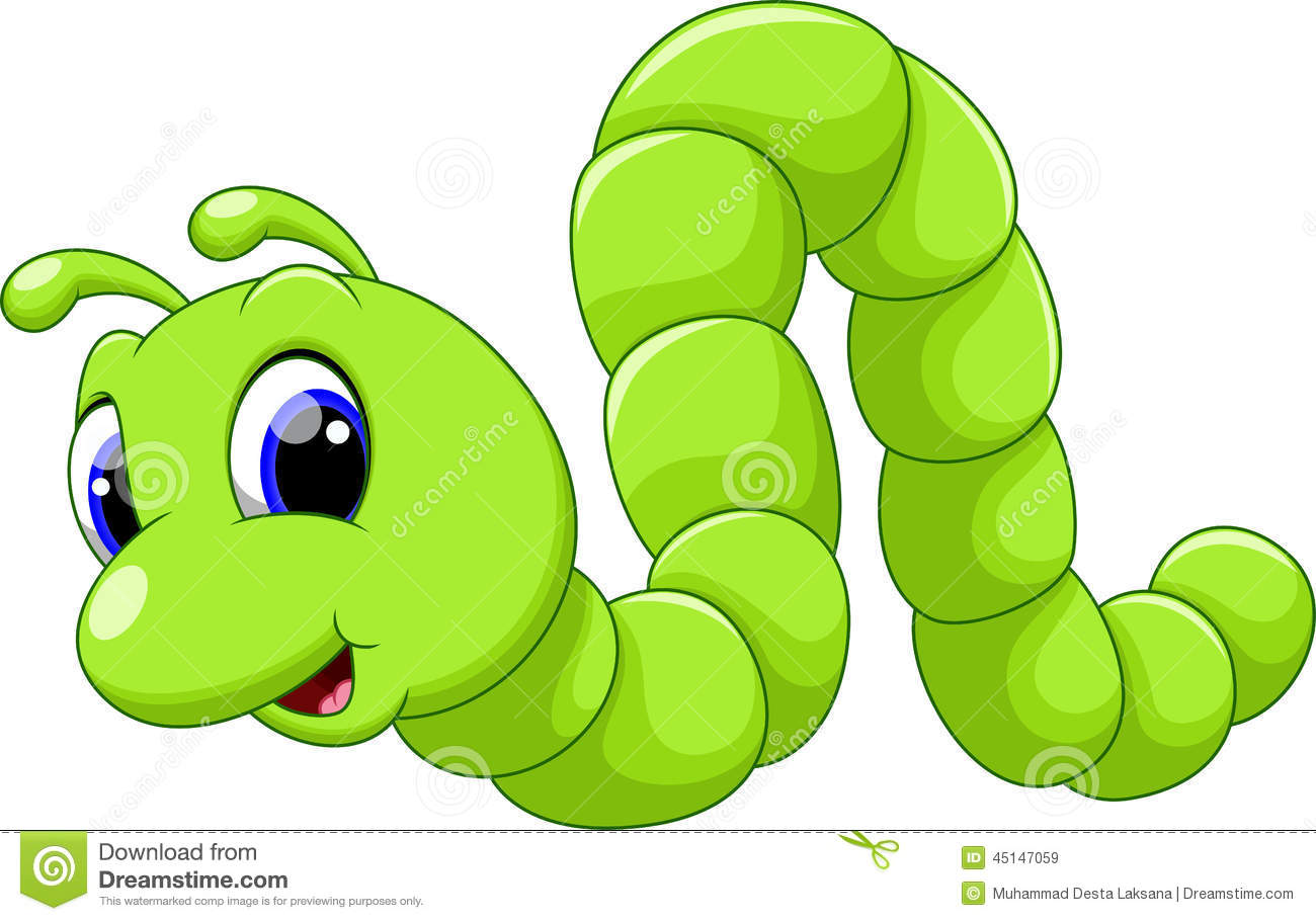 Stock Illustration  Cute Caterpillar Cartoon