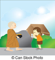 The Kids Are Respect To A Priest Clipart