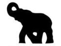 Alabama Elephant Silhouette