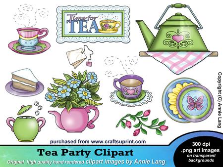 Annie S Tea Party Clipart By Annie Lang