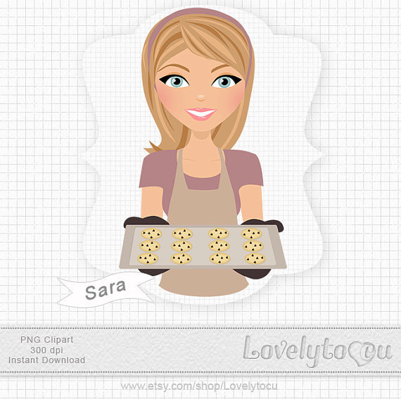 Chocolate Chip Cookies Cookie Tray Digital Png Clipart Set  Sara 310