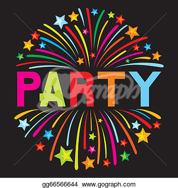 Clipart   Party Firework  Stock Illustration Gg66566644