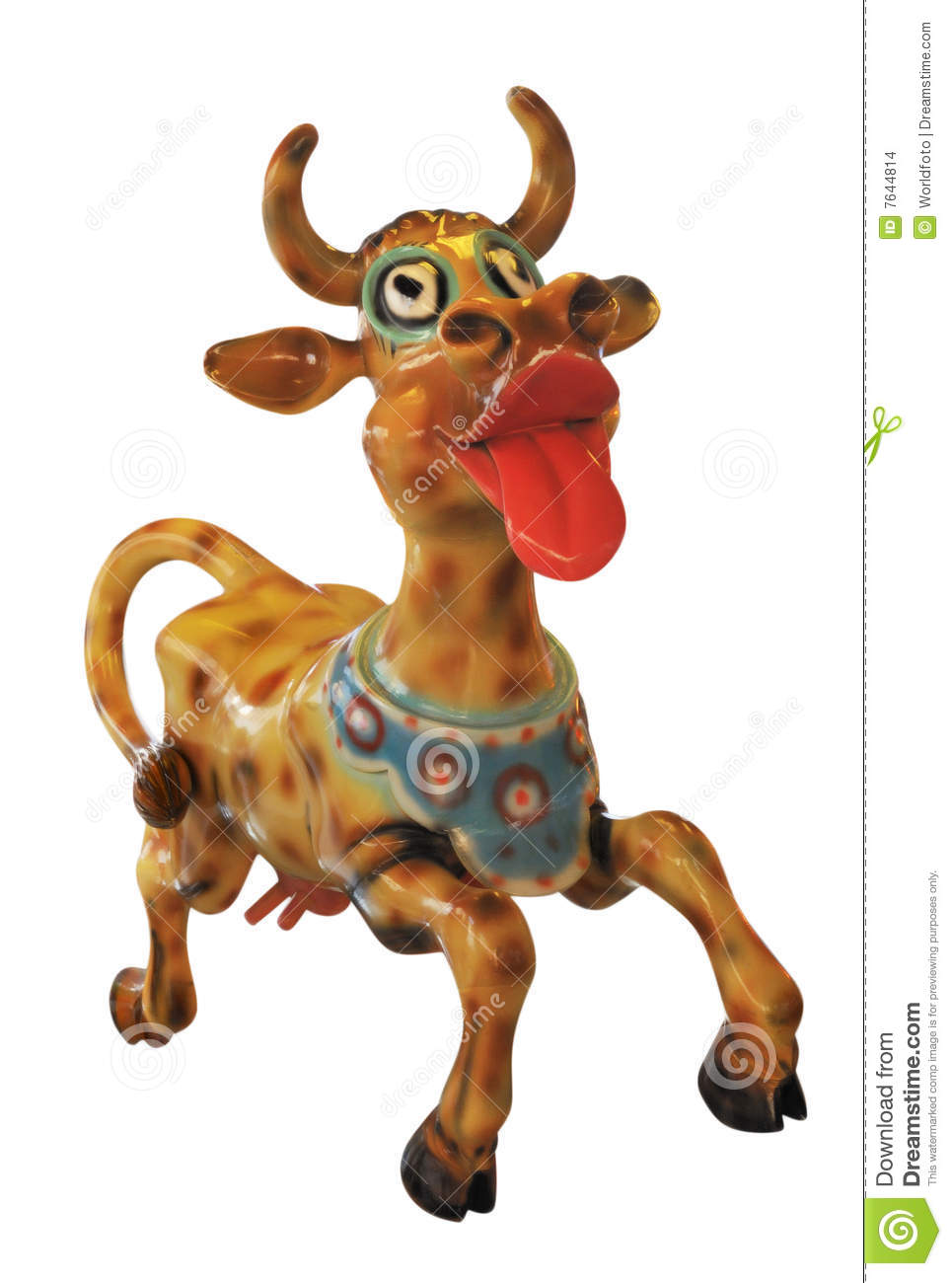 Crazy Cow Stock Images   Image  7644814