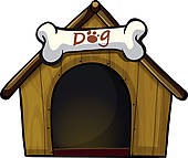 Dog House Clipart Vector Graphics  1115 Dog House Eps Clip Art Vector