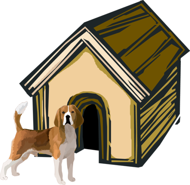 Free Dog House Clipart