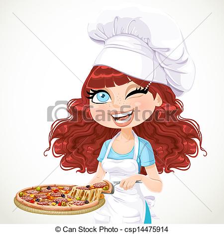 Girl Chef    Csp14475914   Search Clipart Illustration Drawings And