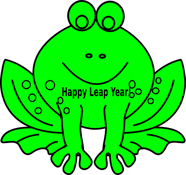 Leap Year Frog Clip Art At Clker Com   Vector Clip Art Online Royalty