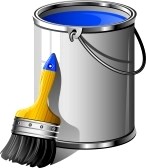 Paint Bucket Clip Art Black And White 7938104 Bucket Of Paint And    
