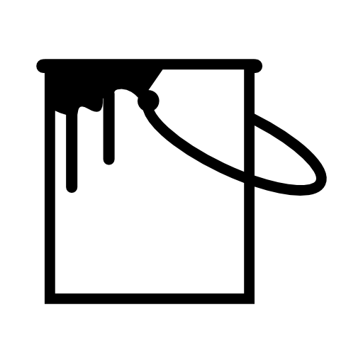 Paint Bucket Vector 191 Paint Bucket With Paint Mess Vector Png