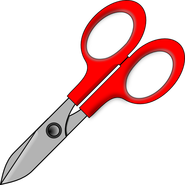 Pair Of Red Scissors Clip Art At Clker Com   Vector Clip Art Online