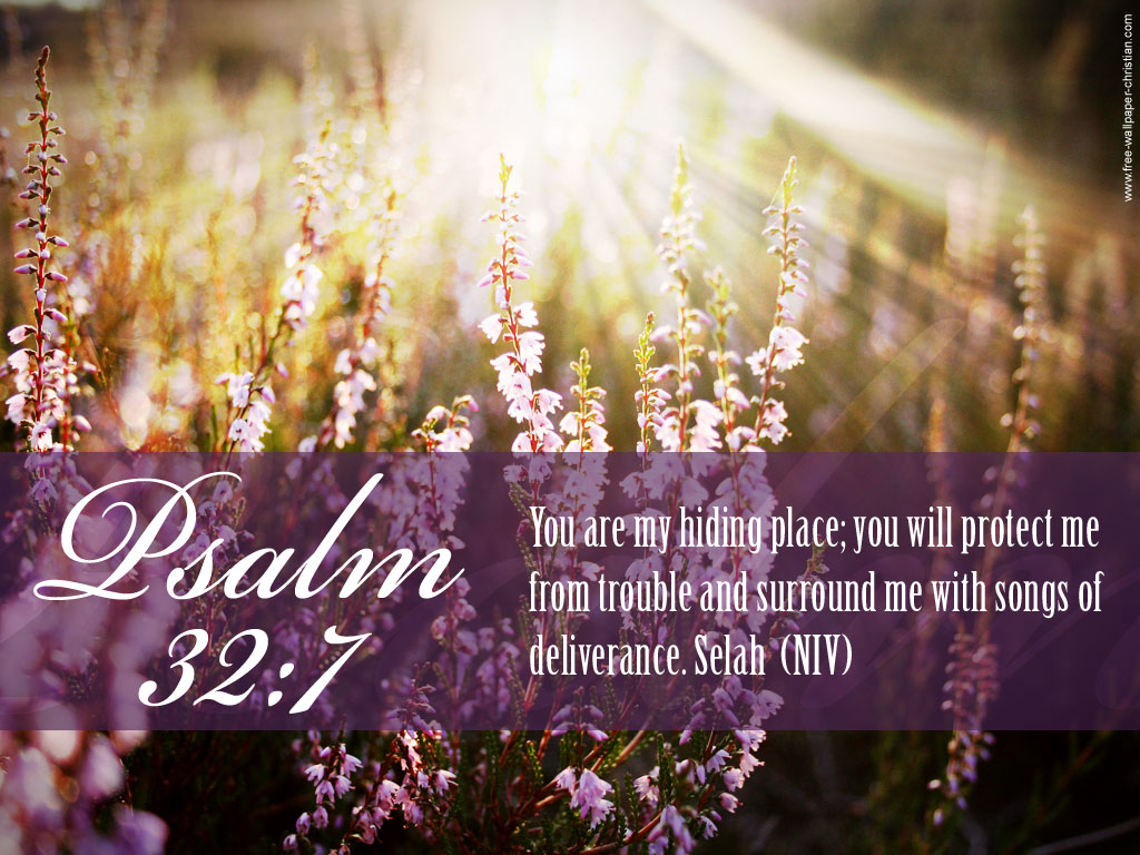 Psalm 32 7   My Hiding Place Papel De Parede Imagem