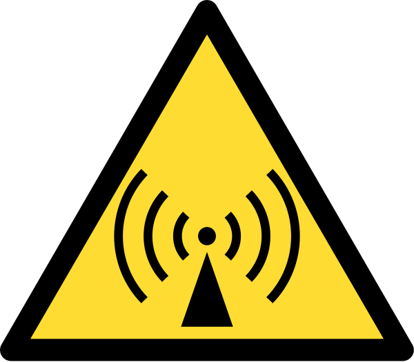 Radio Waves Clipart Radio Waves Hazard Symbol Svg