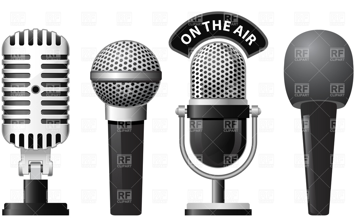 Retro And Modern Microphones 4848 Technology Download Royalty Free